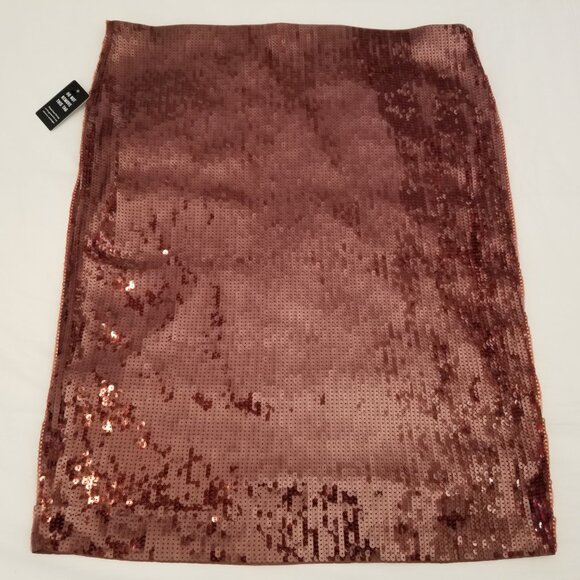 Express Burgundy Wine Sequin Pencil Cocktail Skirt * Ladies Size XL * NEW w/Tags - Picture 9 of 13